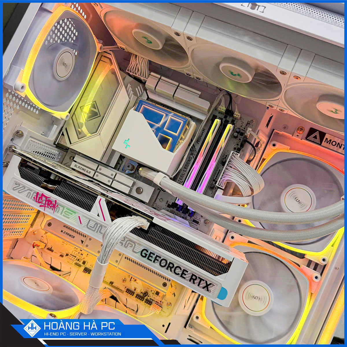 Vỏ Case Montech KING 95 PRO White (Mid Tower/ Màu Trắng) - 6 FAN ARGB-3
