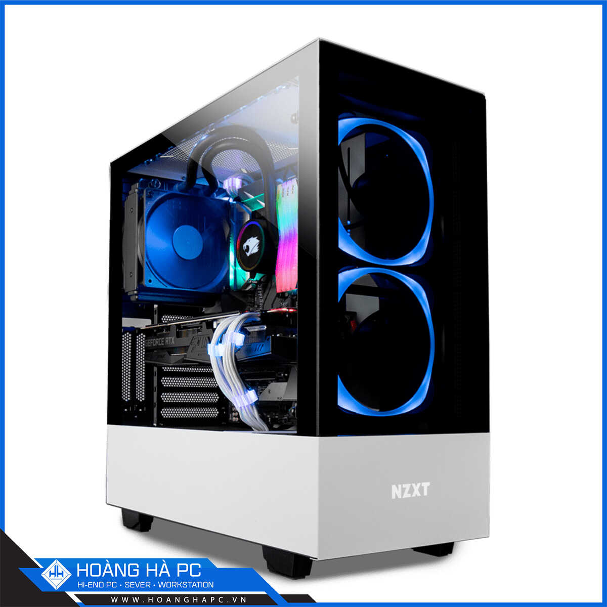 Vỏ case NZXT H510 Elite (Mid Tower/Màu Trắng)