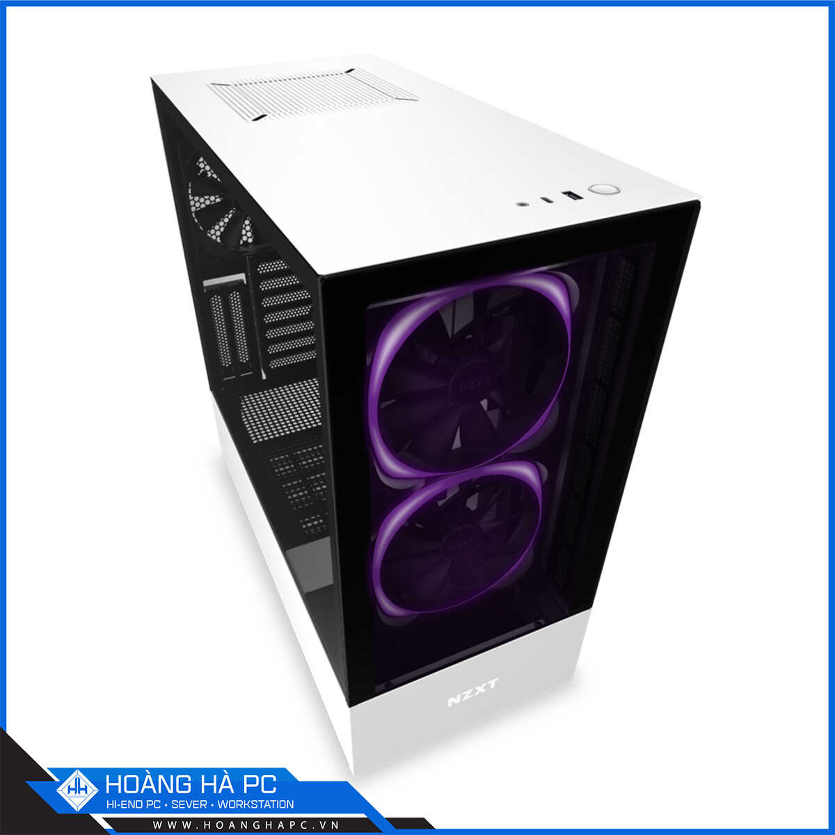 Vỏ case NZXT H510 Elite (Mid Tower/Màu Trắng)-4