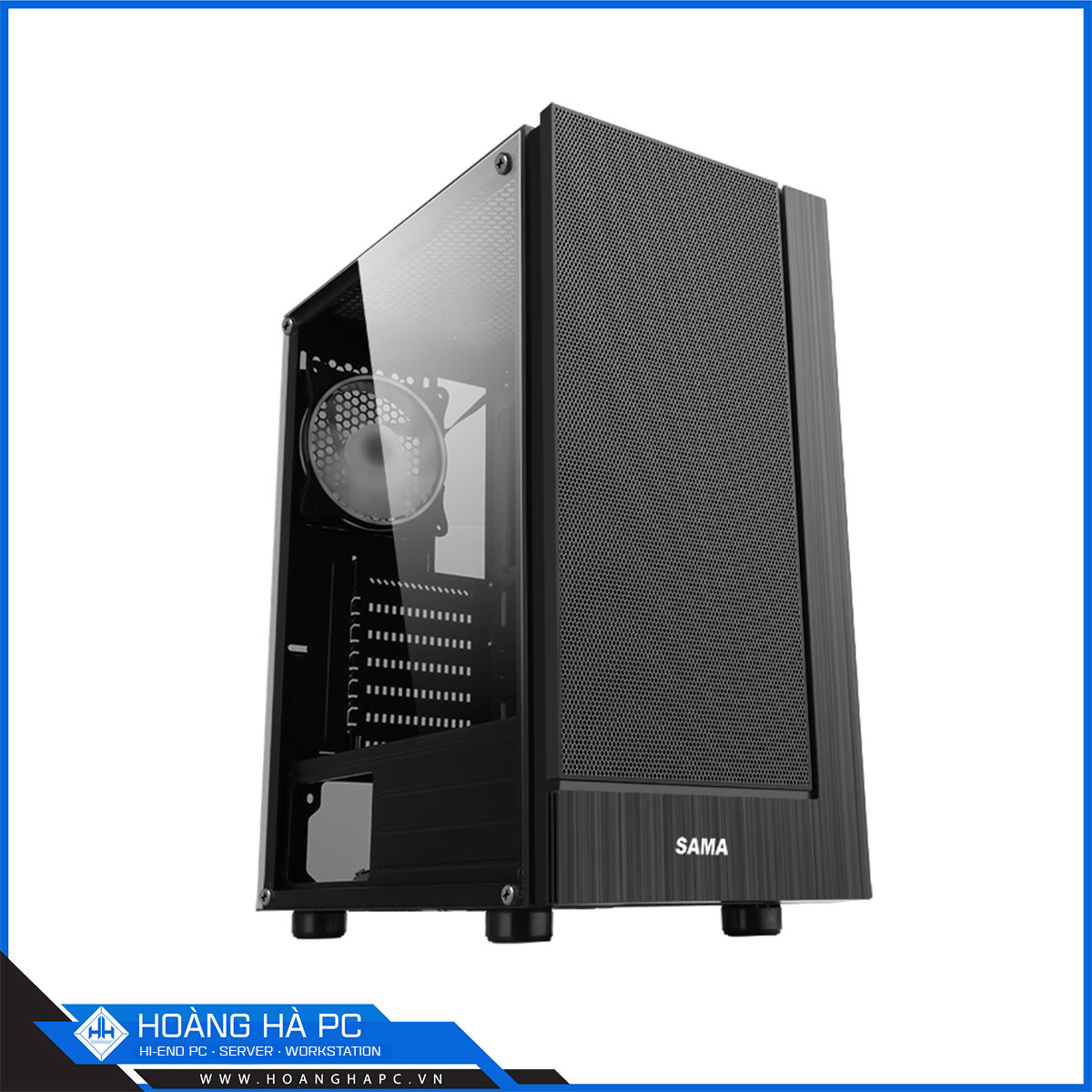 Vỏ case SAMA 3301 3 FAN ARGB (Mid Tower/Màu Đen)-3