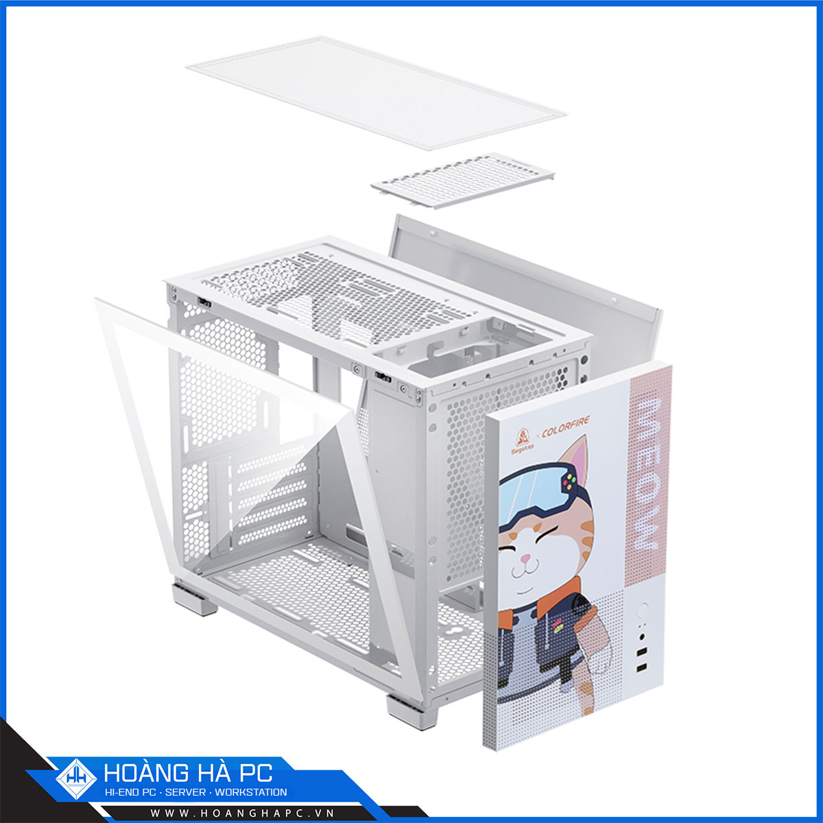 Vỏ case Segotep Memphis-S Meow (Mini Tower/ No Fan)-2