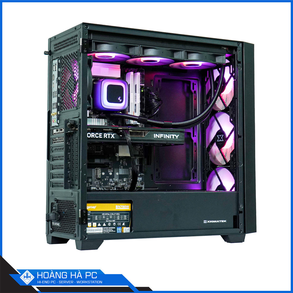 Vỏ case Xigmatek Anubis Pro 4FX - 4Fan (Mid Tower/Màu Đen)-4