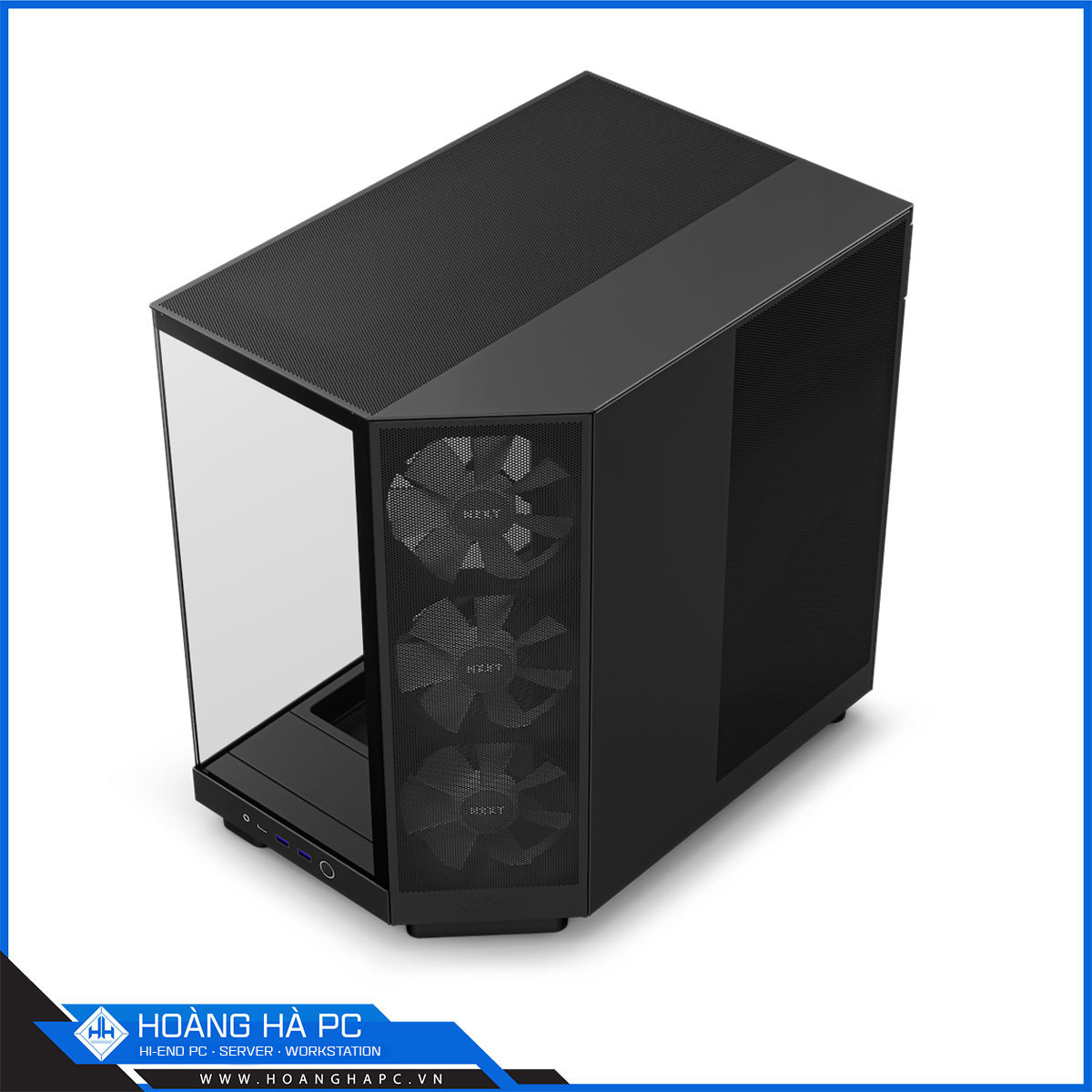 Vỏ máy tính NZXT H6 Flow RGB - Black (Mid Tower/Màu Đen/ 3 Fan)-3