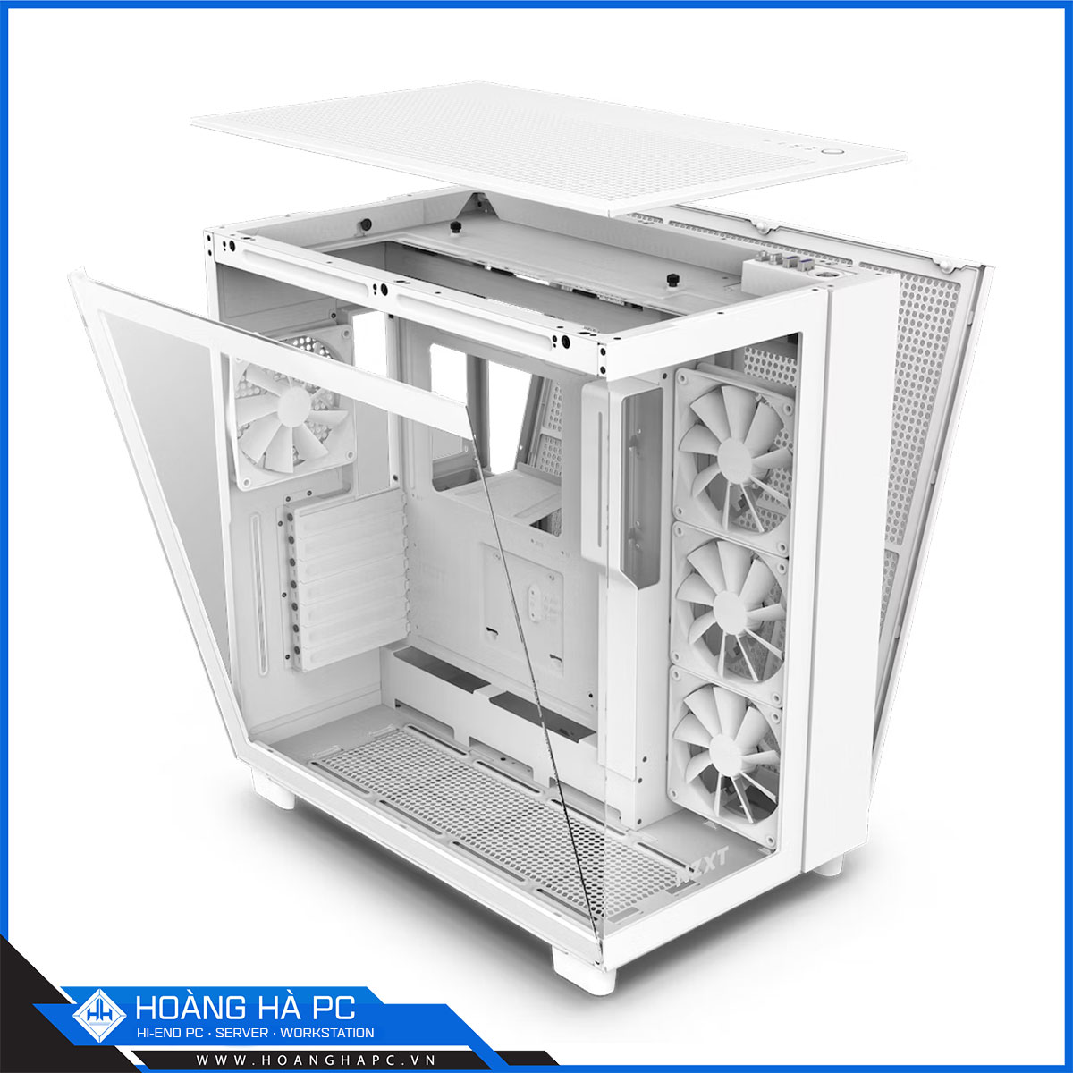 Vỏ máy tính NZXT H9 Flow White (Mid Tower/Màu Trắng/ 4 Fan)-3