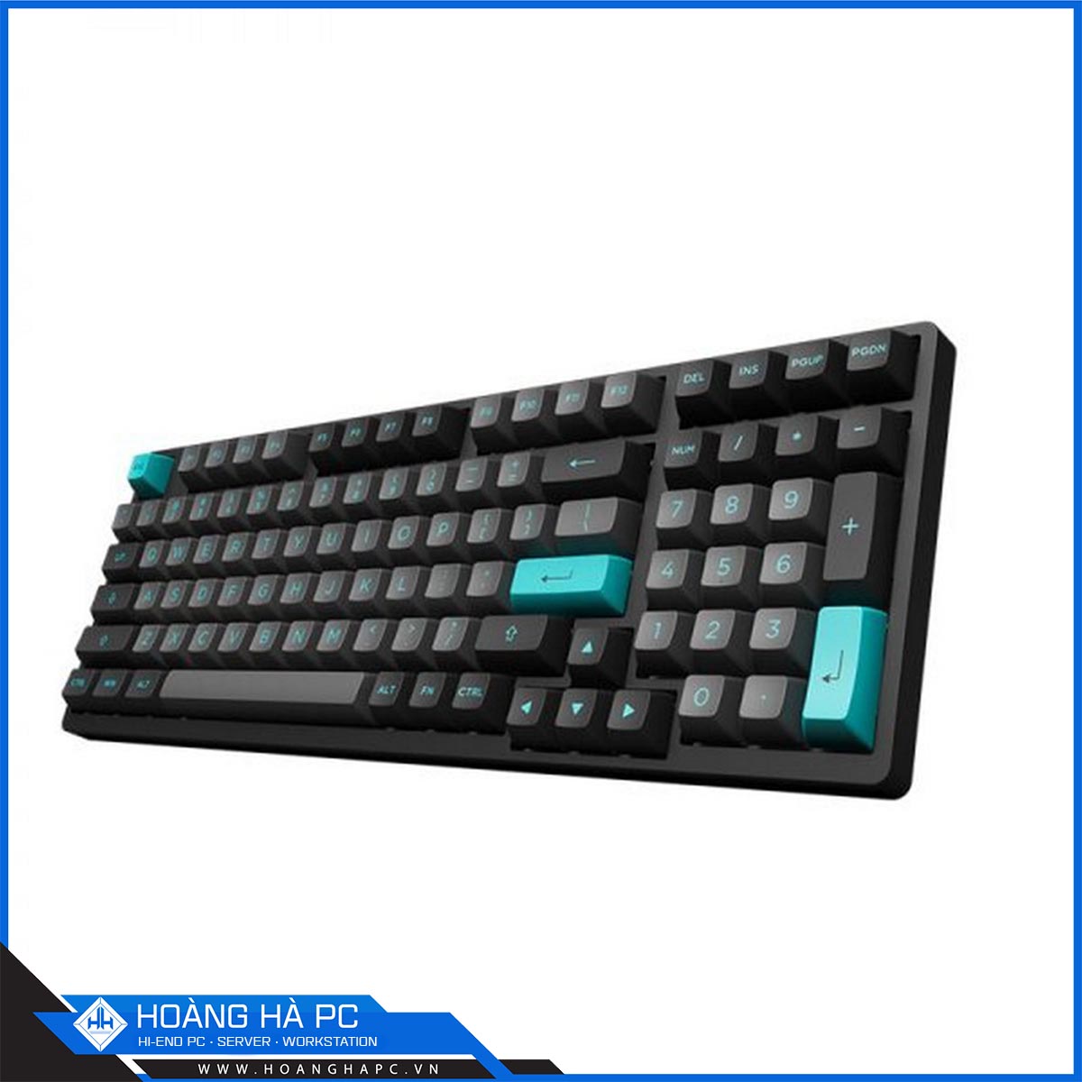 Bàn phím cơ AKKO 3098B Multi-modes Black & Cyan (Akko CS sw - Jelly Pink)-2