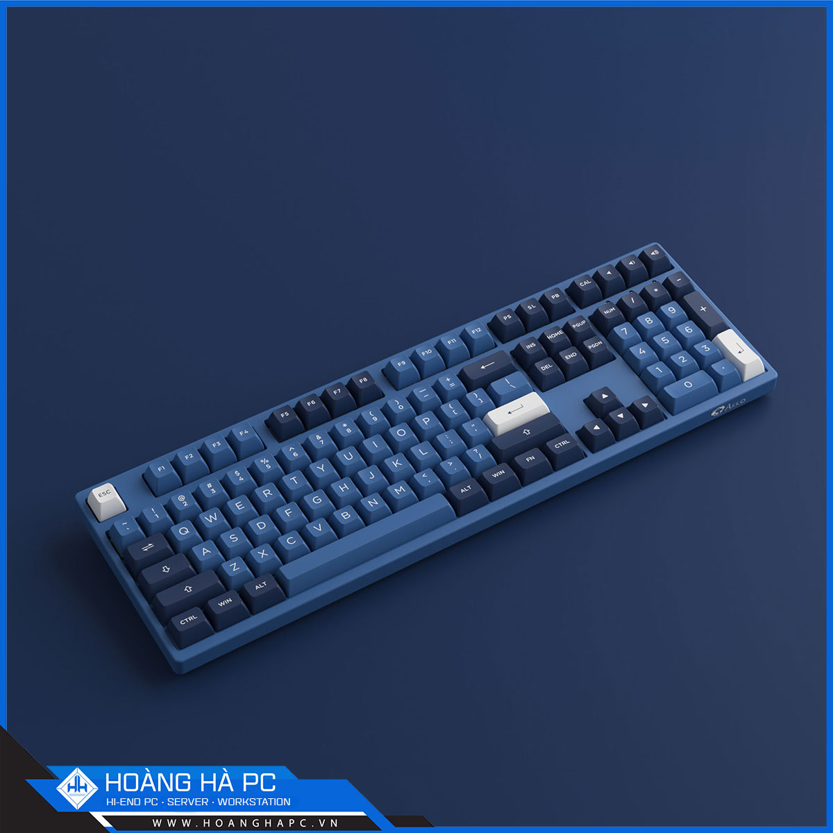 Bàn phím cơ Akko 3108 RF Ocean Star - Cream Blue Switch-4