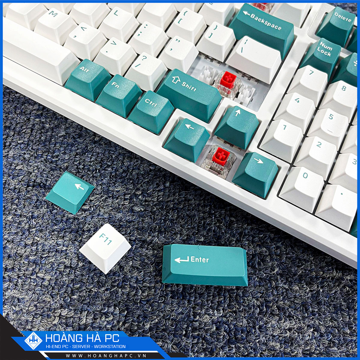 Bàn phím cơ FL-Esports FL980 CPS Aqua Green (Kailh Box Red Switch)-5