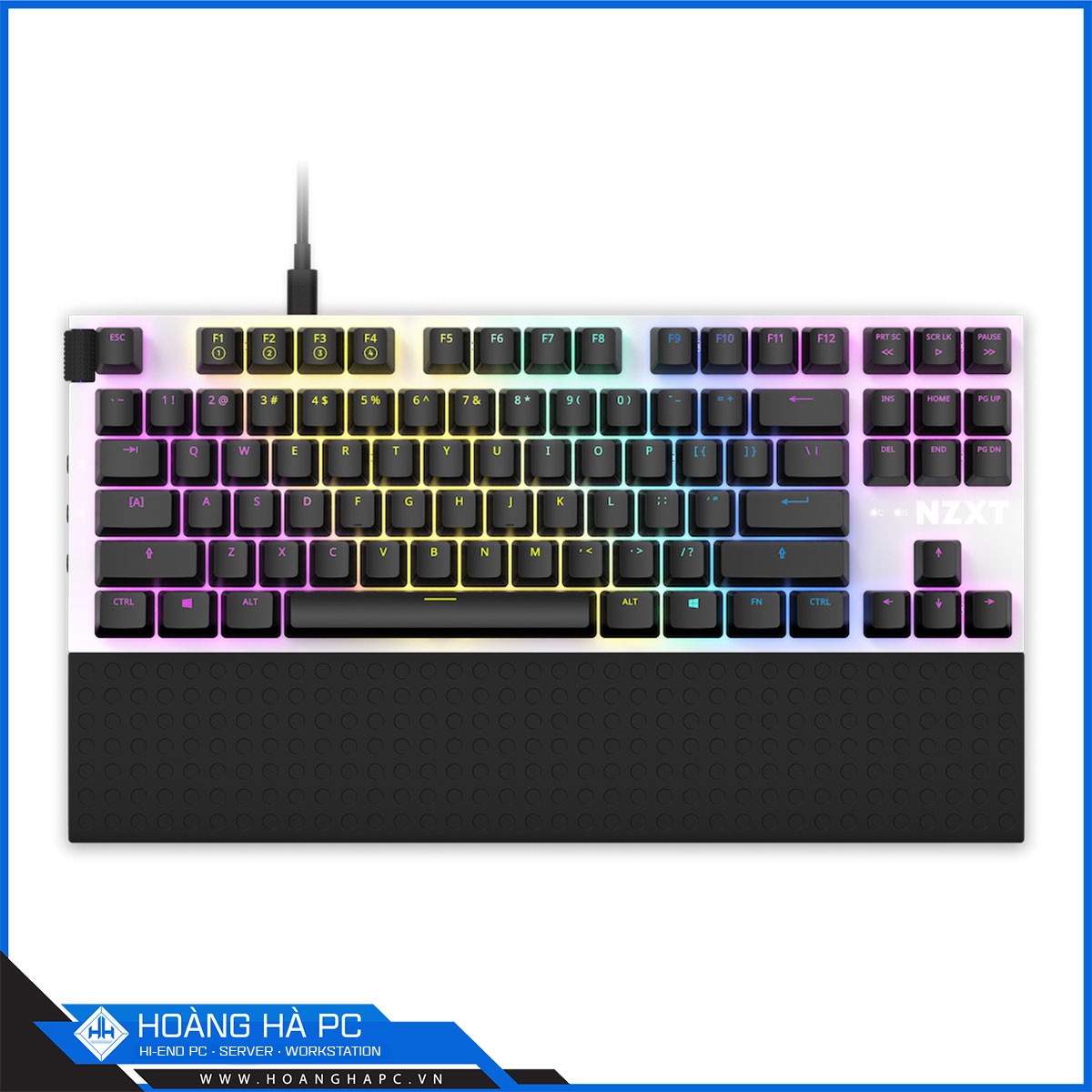 Bàn phím NZXT Function Tenkeyless (US English ANSI) White/Red