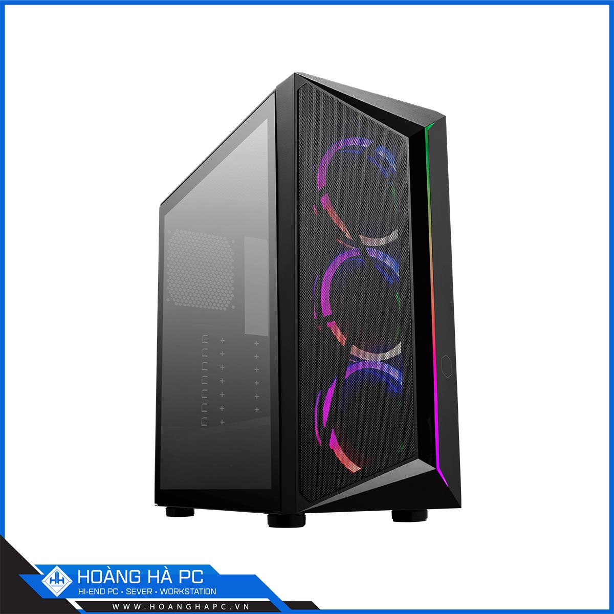 Case Coolermaster CMP 510 No Fan (Mid Tower/Màu Đen)