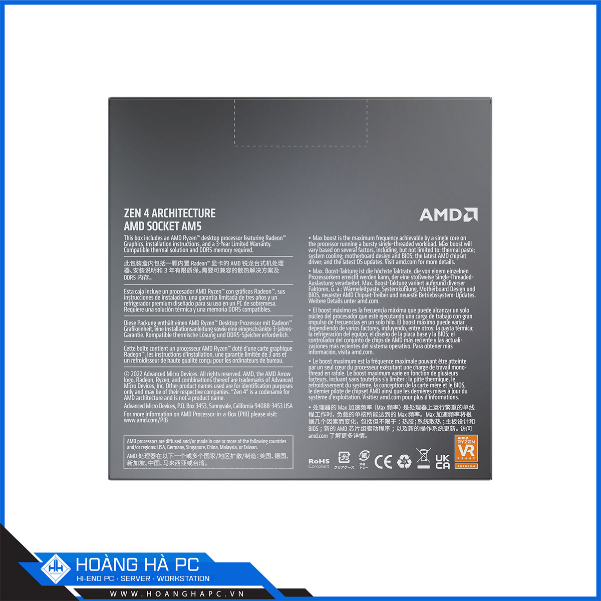 CPU AMD Ryzen 7 7700X (Up To 5.4 GHz, 8 Nhân 16 Luồng, 32MB Cache, AM5)-4