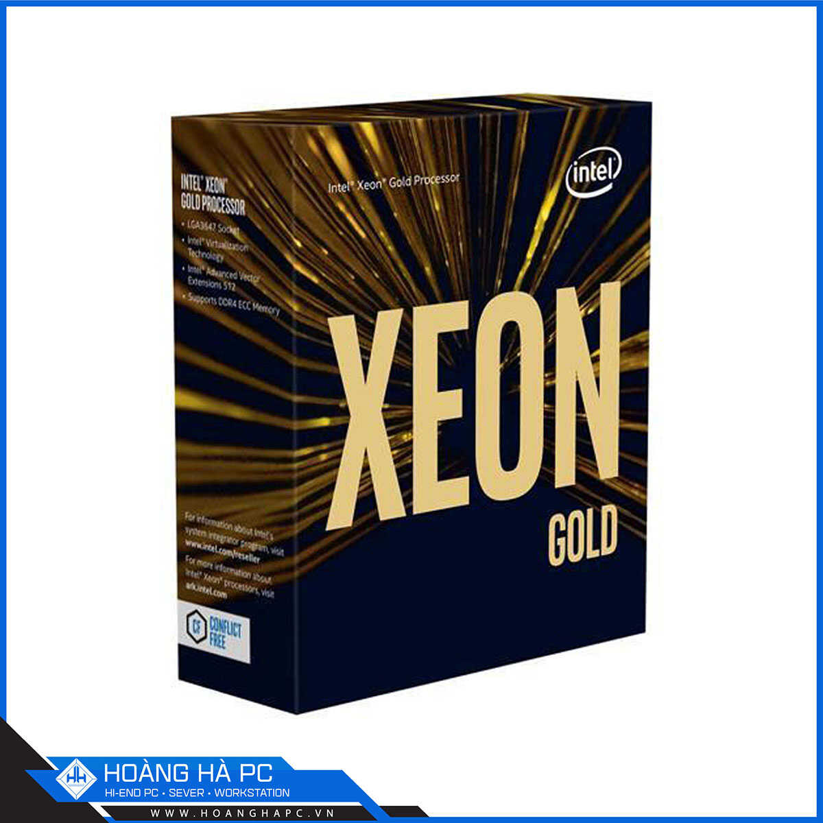 CPU Intel Xeon Gold 6148 (up 3.70GHz / 27.5MB / 20 Cores, 40 Threads / LGA3647) 