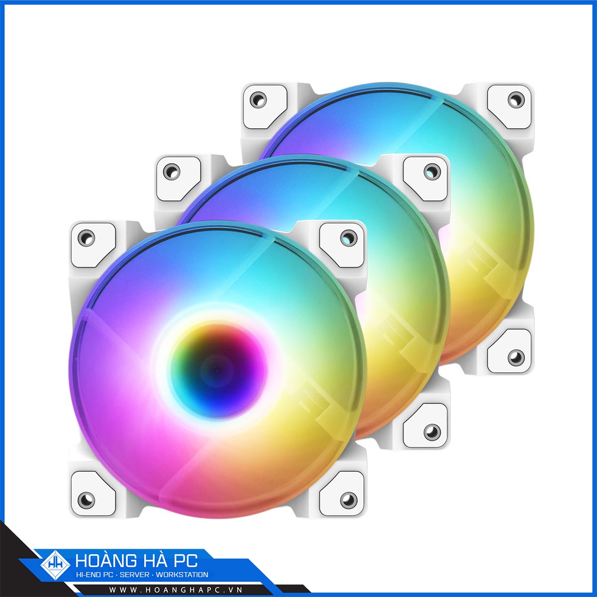 FAN CASE ID-COOLING DF-12025-ARGB TRIO Snow 3pcs Pack
