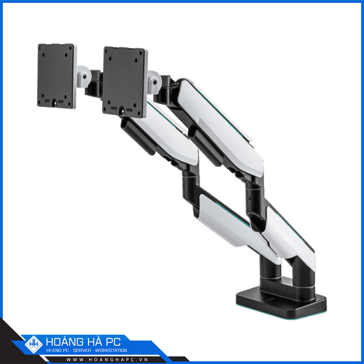 Giá treo màn hình Humanmotion T9 Pro 2 Dual White (2 màn hình/ 22 - 43inch/ Trắng/ Gắn bàn)-3