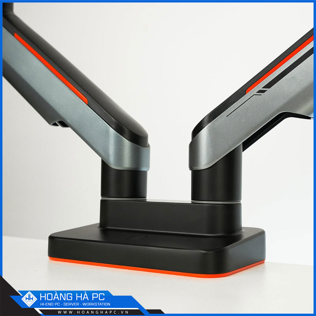 Giá treo màn hình Humanmotion T9 Pro 2 Dual (2 màn hình/ 22 - 43inch/ Xám đen/ Gắn bàn)-5