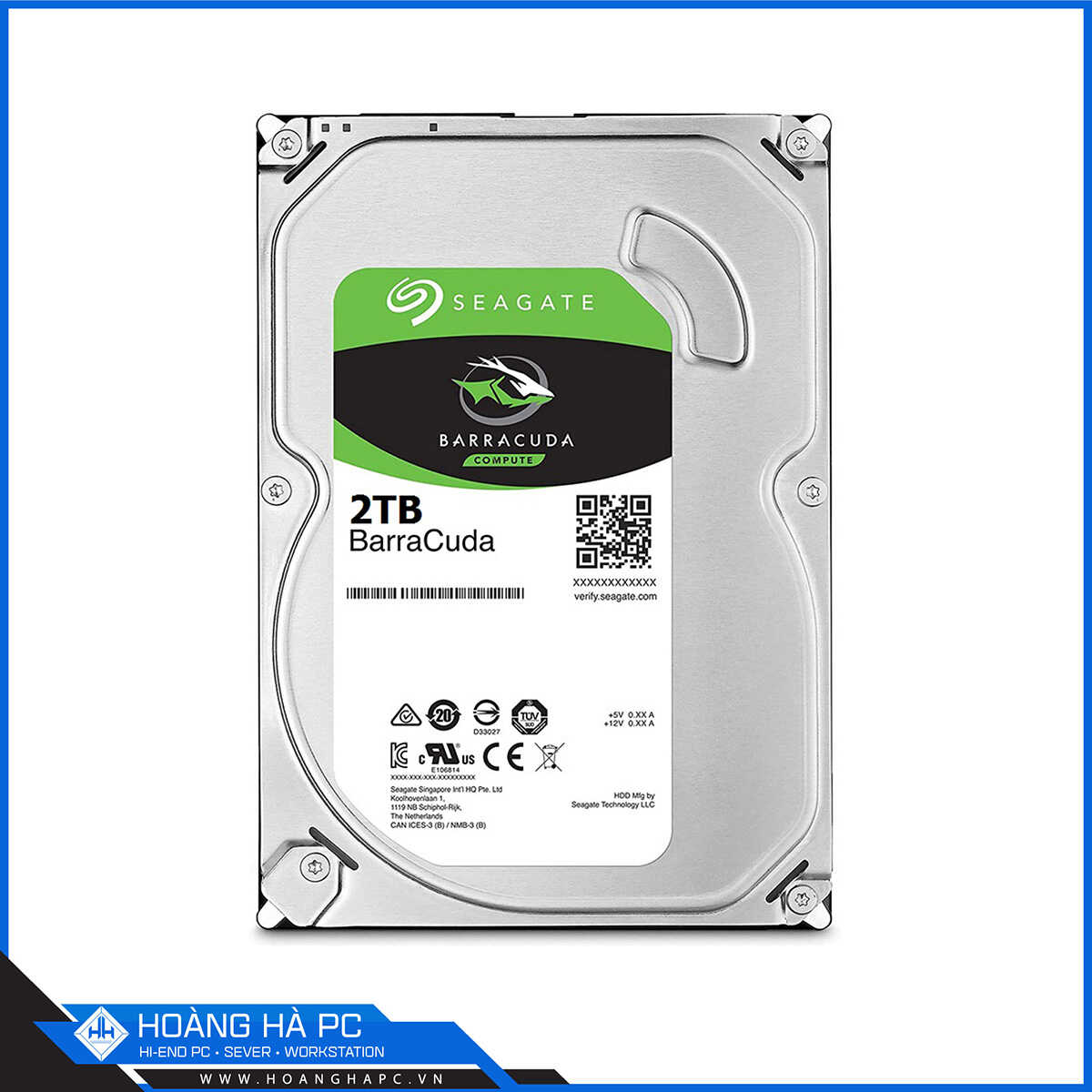 Ổ Cứng HDD Seagate Barracuda 2TB (3.5 inch, Sata3 6Gb/s, 256MB Cache, 7200rpm)
