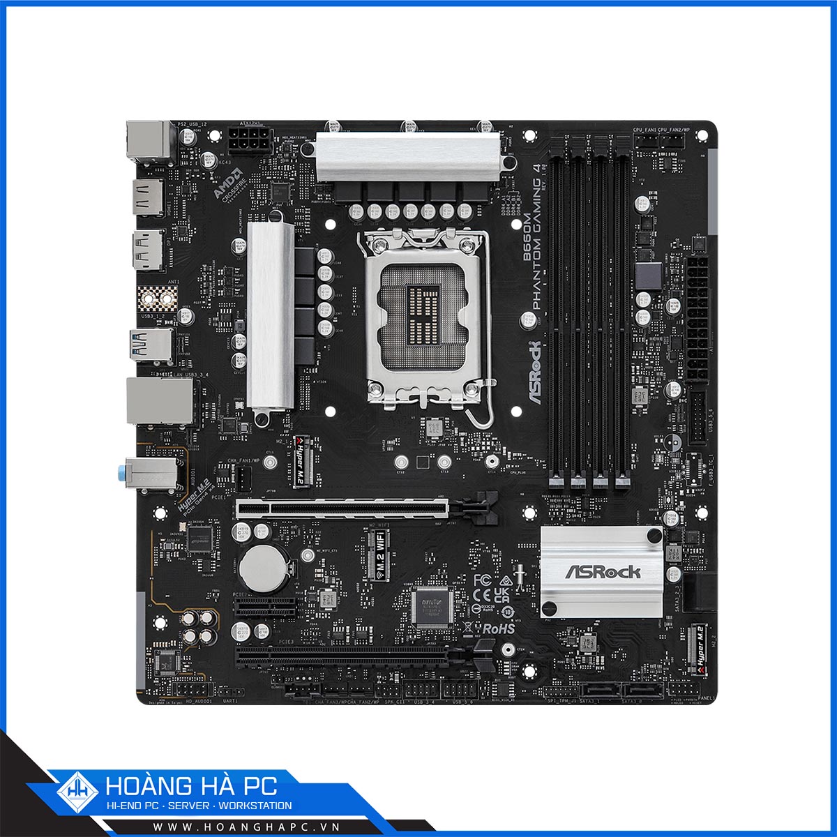 Mainboard Asrock B660M Phantom Gaming 4 (Intel B660, Socket 1700, M-ATX, 4 khe RAM DDR4)-2