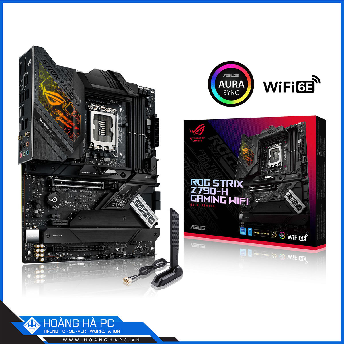 Mainboard ASUS ROG STRIX Z790-H GAMING WIFI D5 (Intel Z790, Socket 1700, ATX, 4 khe Ram DDR5)