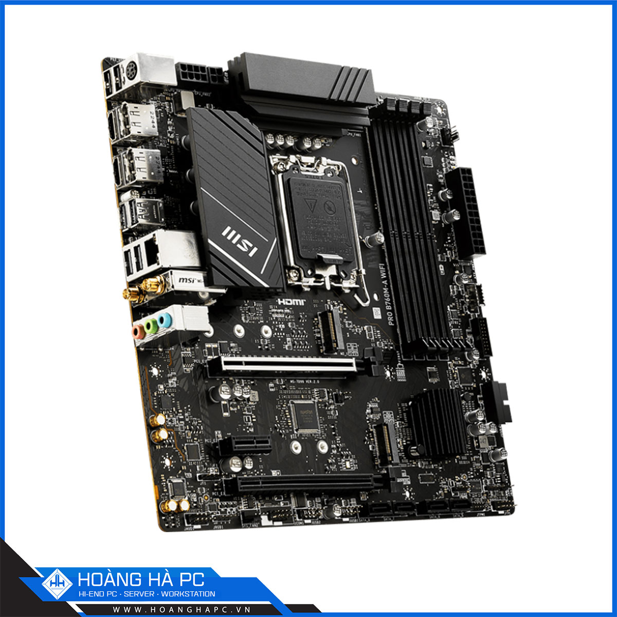 Mainboard MSI PRO B760M-A WIFI DDR5 (Intel B760, LGA1700, mATX, 4 khe RAM DRR5)-5
