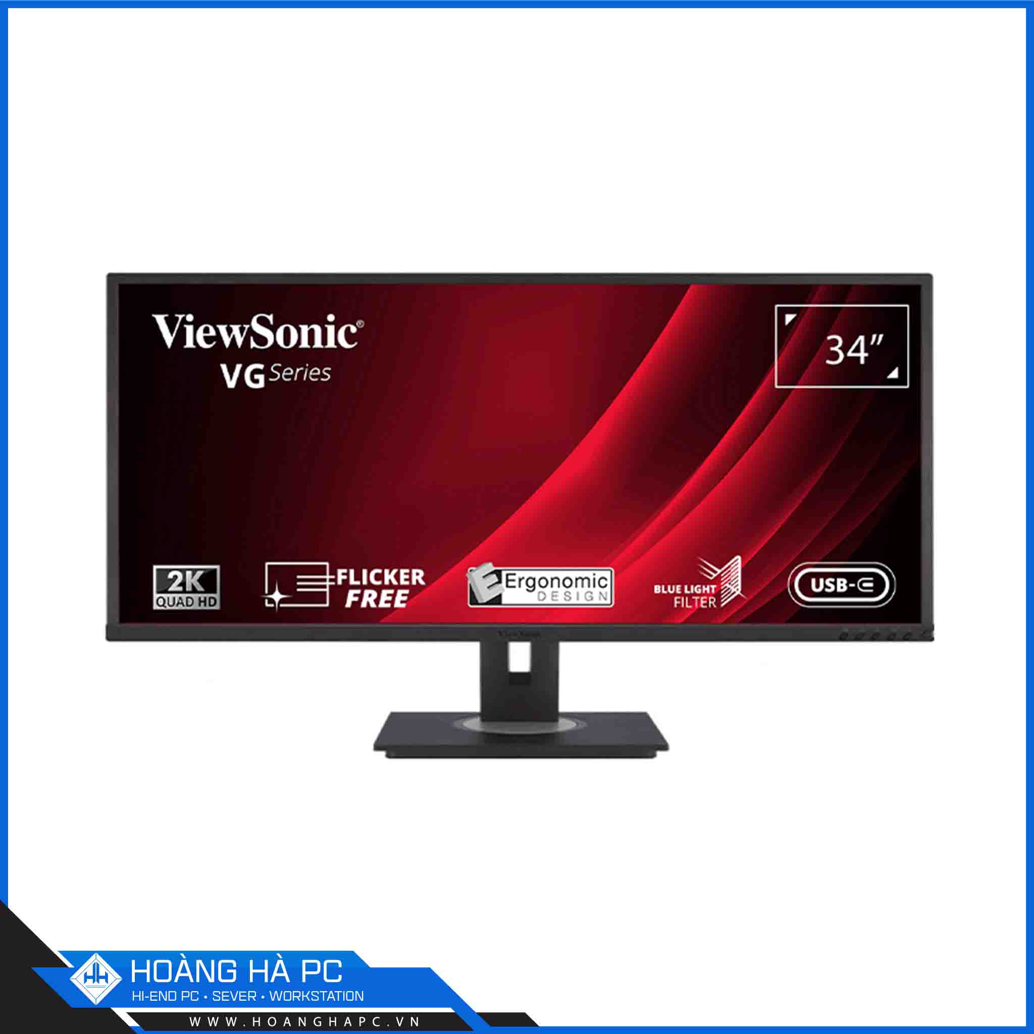 Màn hình ViewSonic VG3456 (34inch / WQHD / VA / 60Hz/ USB-C)