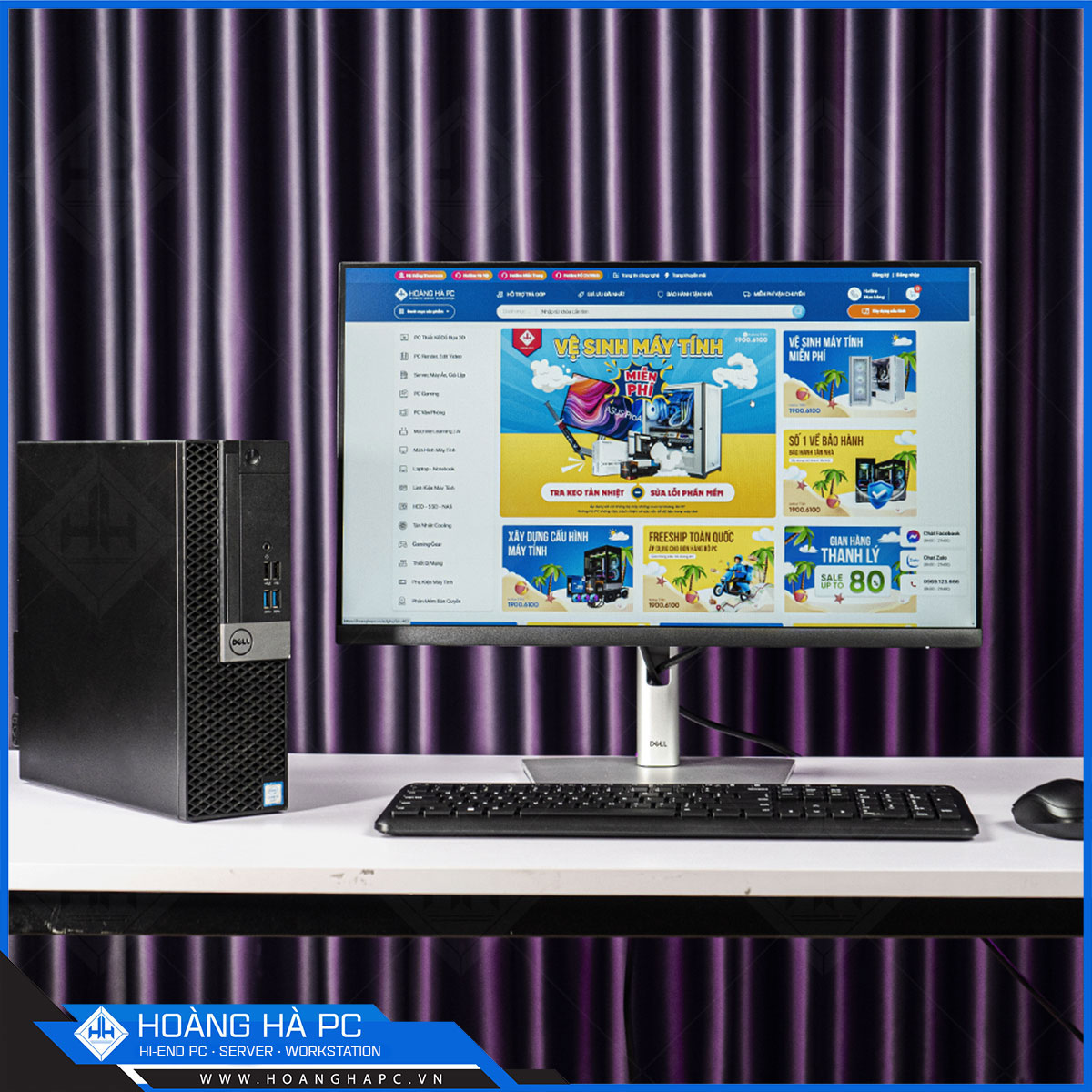 Máy tính đồng bộ Dell Core i3 7100 | RAM 16G | SSD 512G Nvme -2