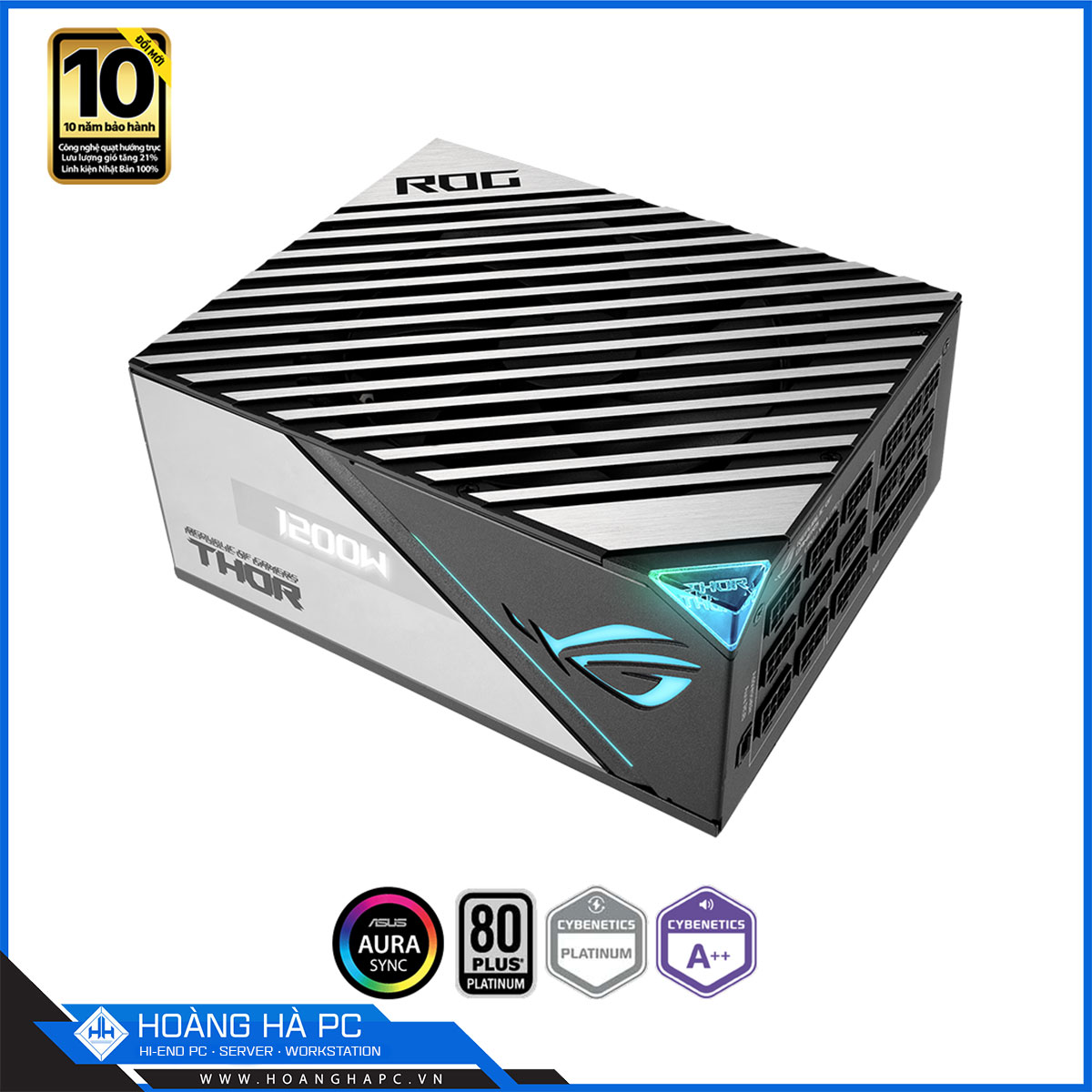 Nguồn Asus ROG THOR 1200P2 GAMING 1200W (80 Plus Platinum/ Full Modular/ PCIe 5.0)-3