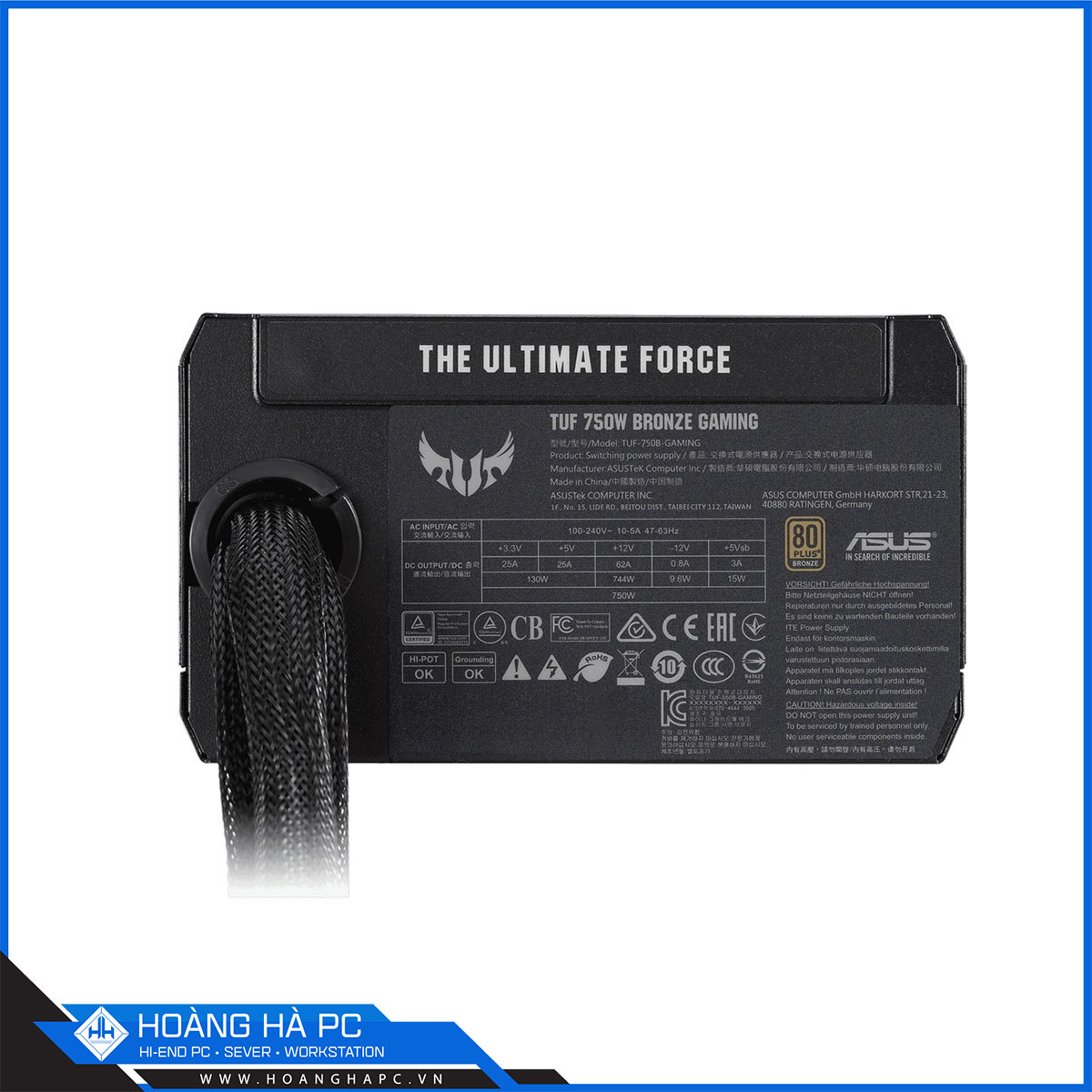 Nguồn Asus TUF Gaming 750W Bronze (80 Plus Bronze/Non Modular/Màu Đen)-5