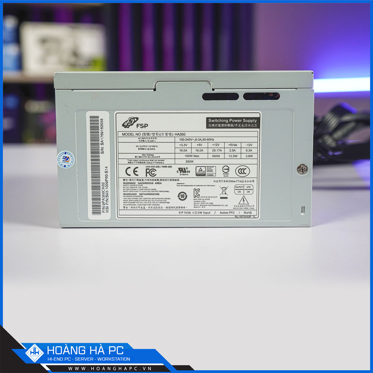 Nguồn công suất thực FSP HA350 350W A.PFC 100-240v-6