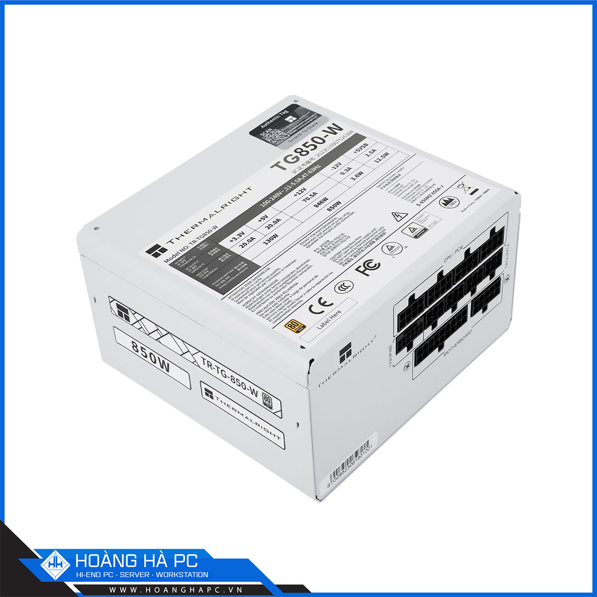 Nguồn máy tính Thermalright TG-850-W ATX 3.0 | PCIE 5.0 (850W/ 80 Plus Gold/ Full Modular/ Màu Trắng)-2
