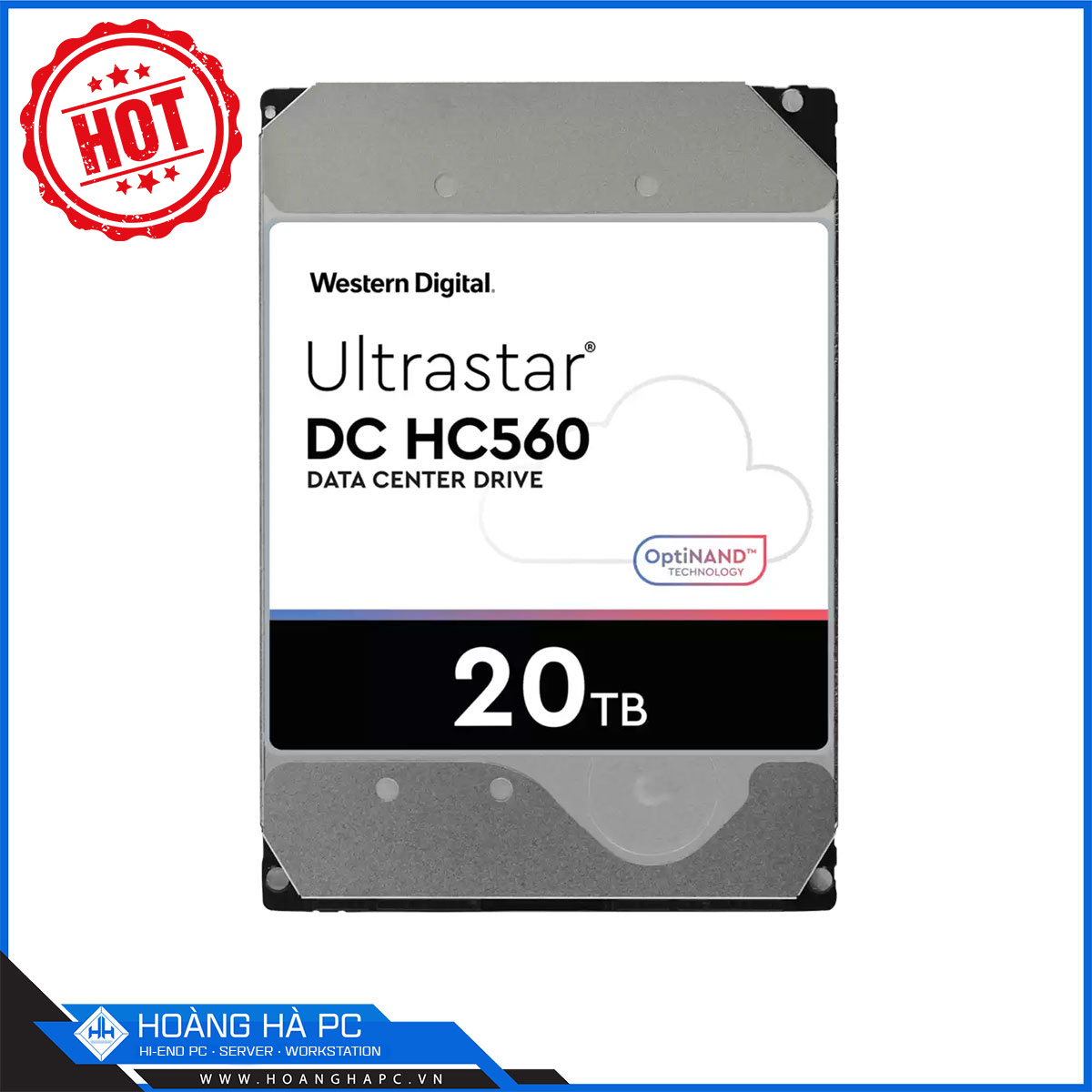 Ổ Cứng HDD Western Digital 20TB Enterprise Ultrastar DC HC560 (3.5inch 256MB Cache 7200RPM SATA)