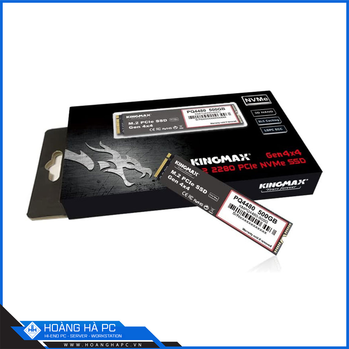Ổ cứng SSD KINGMAX PQ4480 500G NVMe M.2 PCIe Gen 4.0 x4 (Đọc 3500MB/s - Ghi 2400MB/s)-2