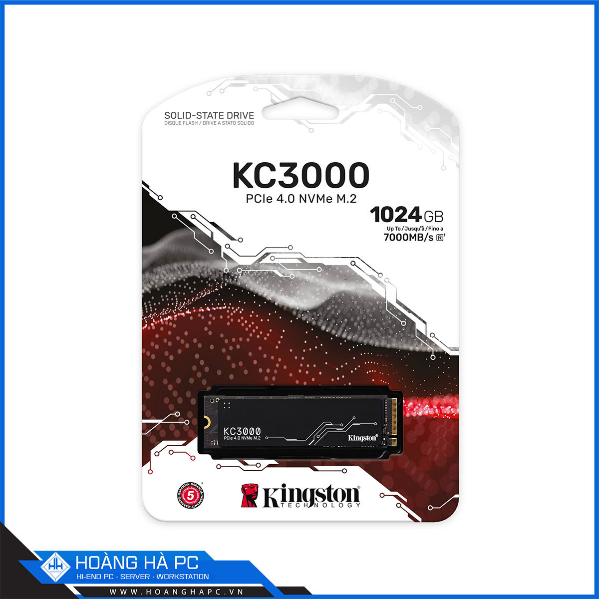 Ổ cứng SSD Kingston KC3000 1TB NVMe M.2 2280 PCIe Gen 4x4 (Đọc 7000MB/s - Ghi 6000MB/s)-3