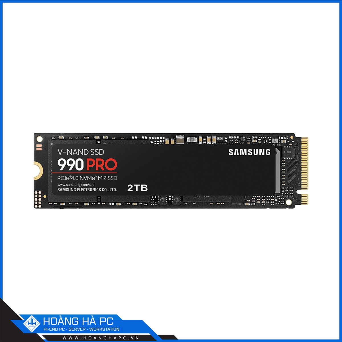 Ổ cứng SSD Samsung 990 Pro 2TB PCIe NVMe 4.0x4 (Đọc 7450MB/s - Ghi 6900MB/s) - (MZ-V9P2T0B)