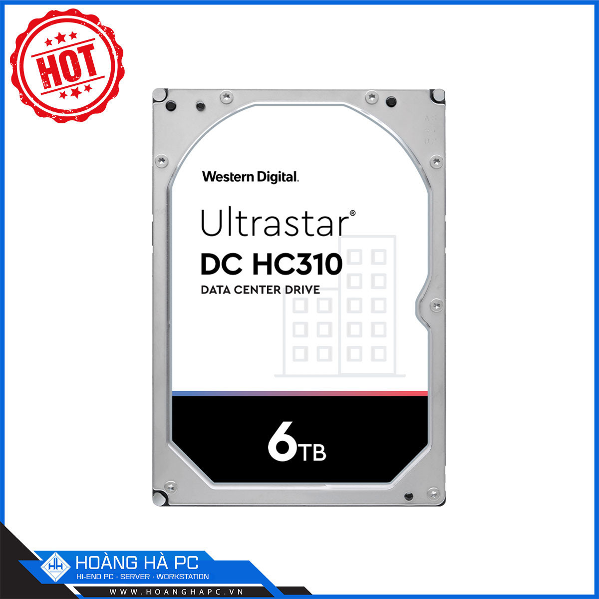 Ổ Cứng HDD Western Ultrastar DC HC310 6TB (3.5 inch, Sata3 6Gb/s, 256MB Cache, 7200rpm)