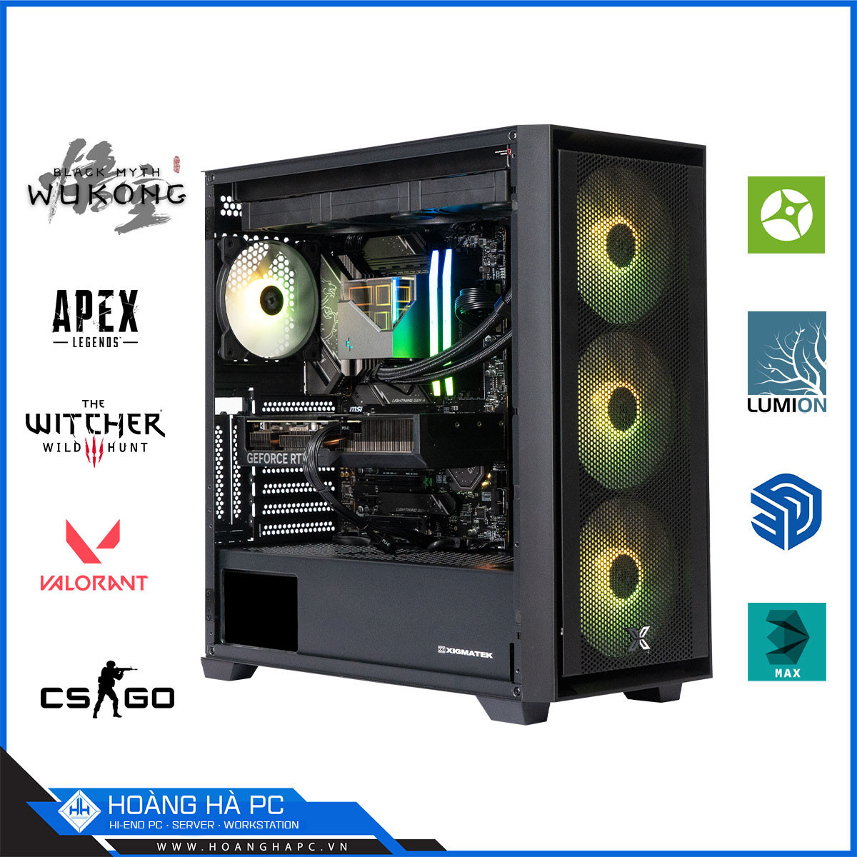 PC 3D CHAOS VANTAGE i9 14900K | 64GB DDR5 | NVIDIA RTX 4060Ti 16G