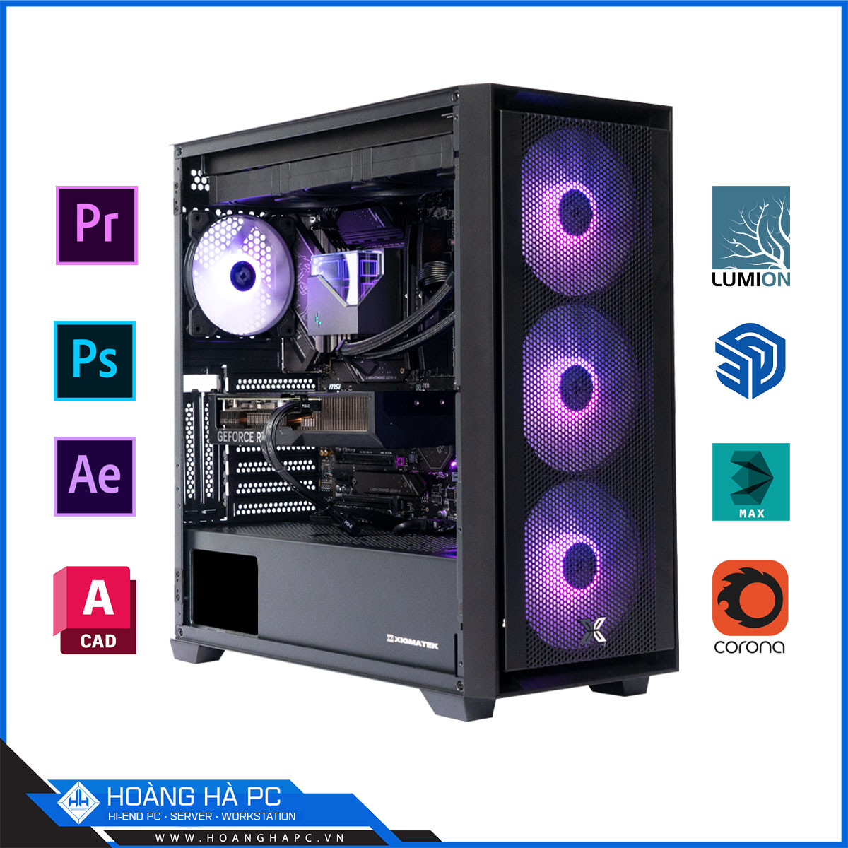 PC 3D CHAOS VANTAGE i9 14900K | 64GB DDR5 | RTX 4070Ti SUPER 16G