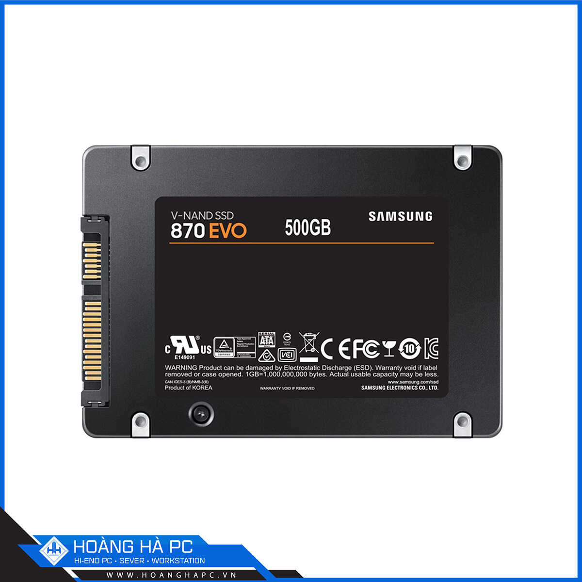 Ổ cứng SSD Samsung 870 EVO 500G (2.5 inch, Sata3 6Gb/s, Đọc 560MB/s - Ghi 530MB/s)