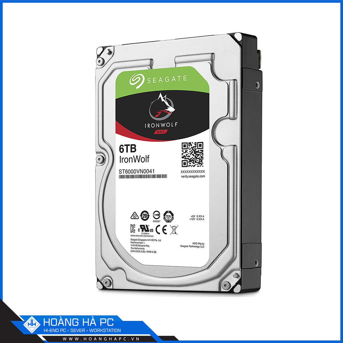 Ổ Cứng HDD Seagate IRONWOLF 6TB (3.5 inch, SATA3 6Gb/s, 256MB Cache, 5400rpm)-2