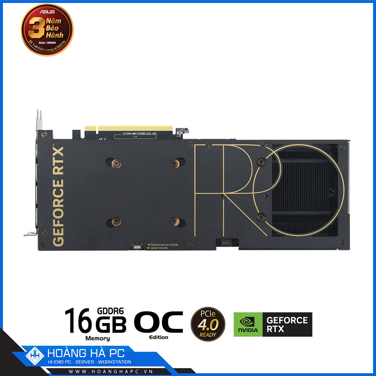 VGA ASUS PROART RTX 4060 Ti 16G OC GAMING (16GB GDDR6, 128-bit, HDMI+DP, 1x8-pin)-8