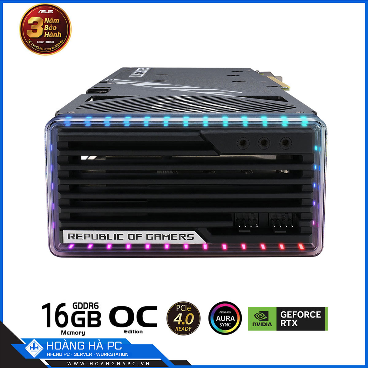 VGA ASUS ROG STRIX RTX 4060 Ti O16G GAMING (16GB GDDR6, 128-bit, HDMI+DP, 1x8-pin)-9