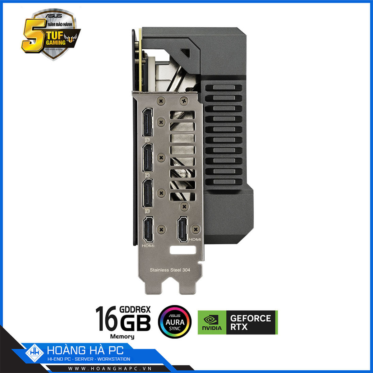 VGA ASUS TUF RTX 4080 SUPER 16GB GDDR6X (256-bit, HDMI + DP, 1 x 16-pin)-5
