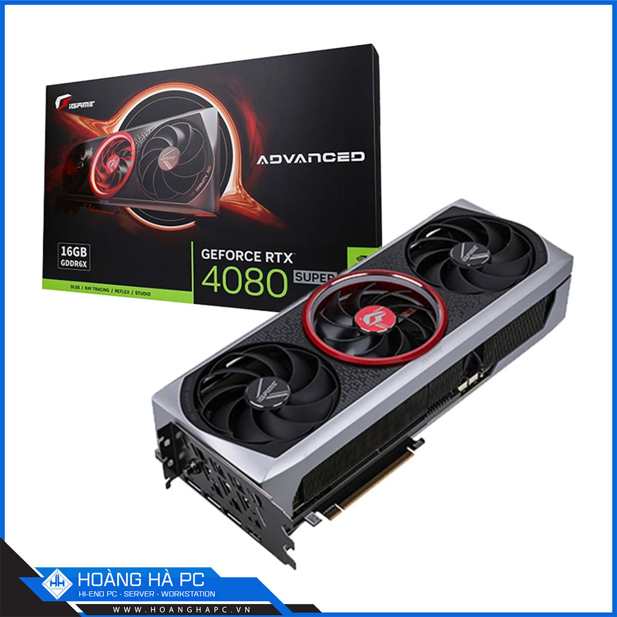 VGA COLORFUL iGAME RTX 4080 SUPER ADVANCED OC 16GB-V (16GB GDDR6X, 256-bit, HDMI+DP, 1x16-pin)