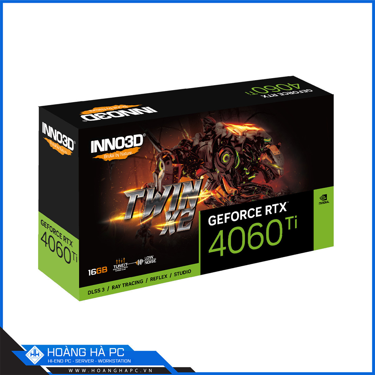 VGA INNO3D RTX 4060 Ti 16GB TWIN X2 (GDDR6, 128-bit, HDMI+DP, 1x8-pin)-4