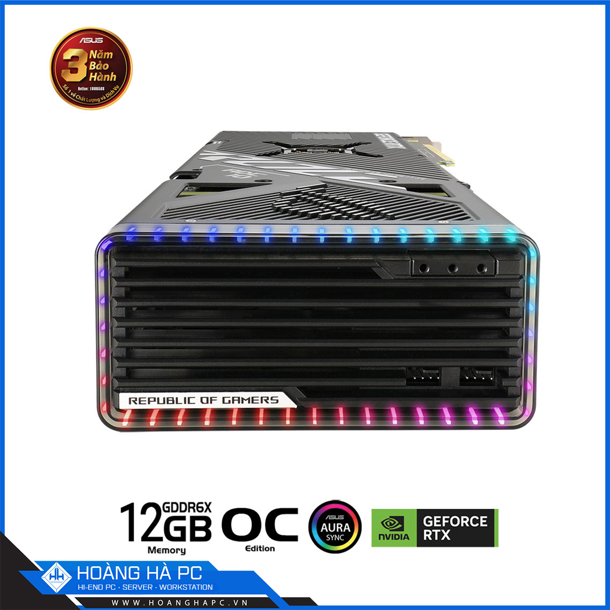 VGA ASUS ROG STRIX RTX 4070Ti 12G OC (12GB GDDR6X, 192 bit, HDMI + DP, 1 x 16-pin)-6