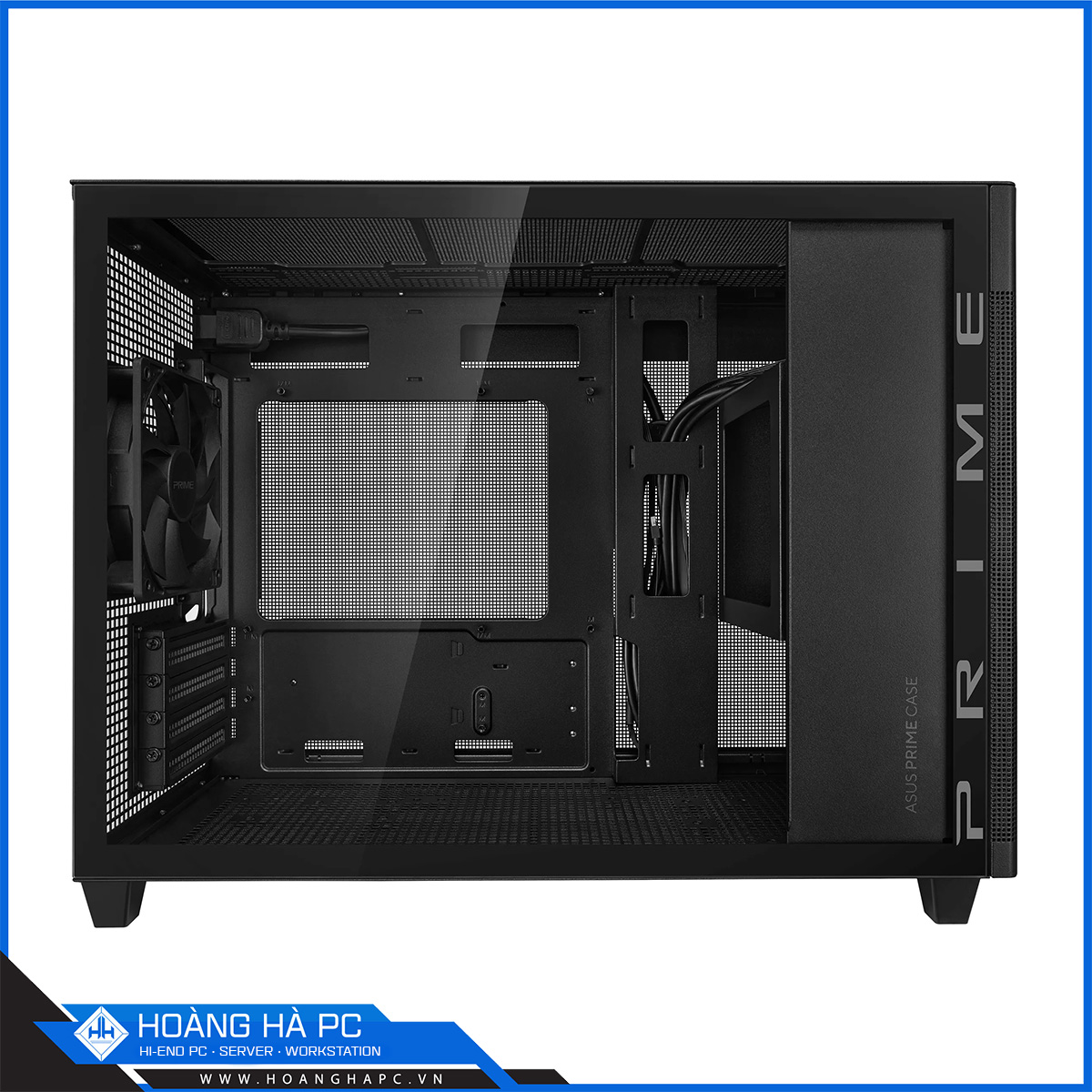 Vỏ case ASUS PRIME AP201 TG BLACK (Mini Tower/ Màu Đen)-2