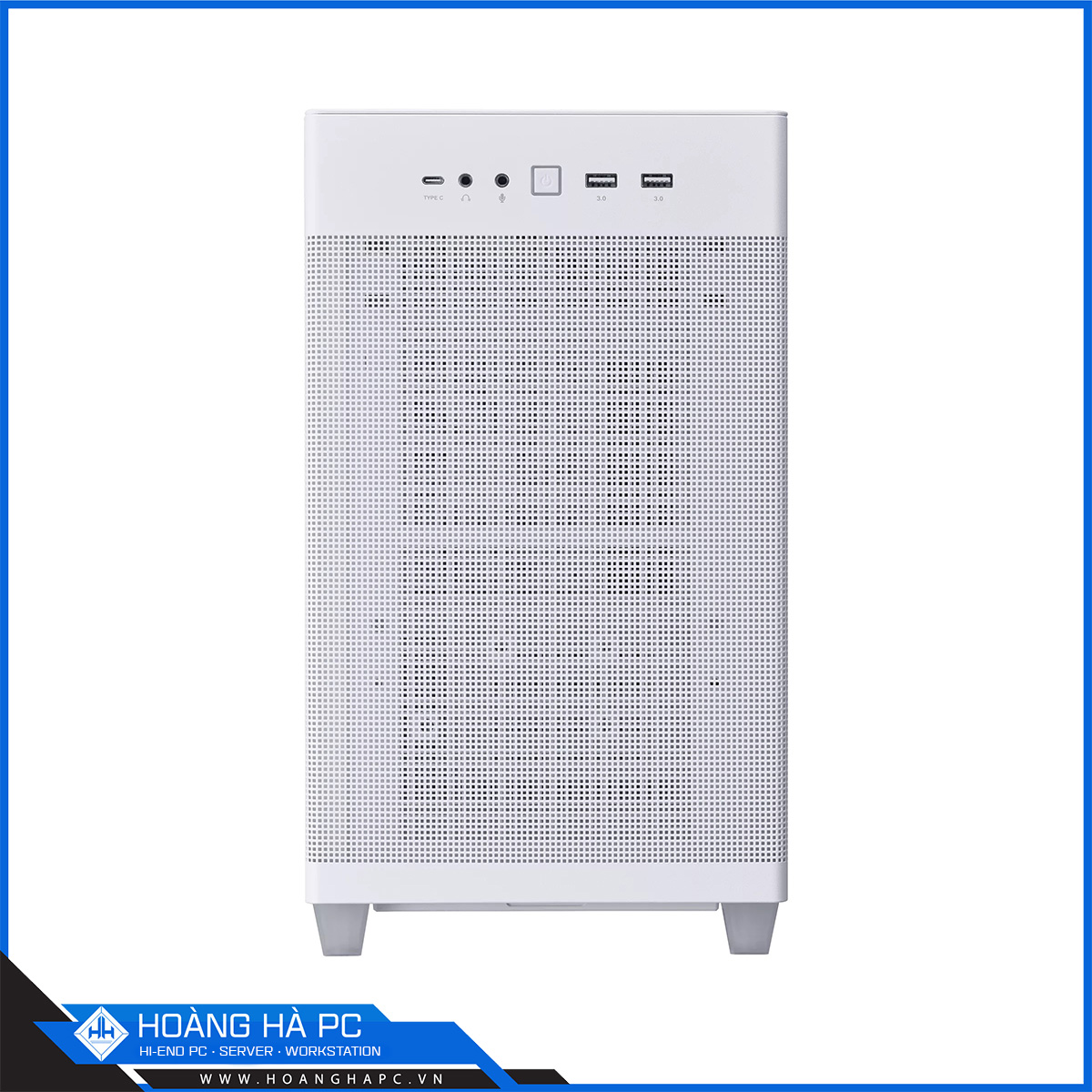 Vỏ case ASUS PRIME AP201 TG WHITE (Mini Tower/ Màu Trắng)-4
