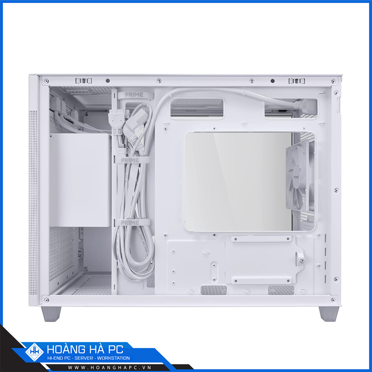 Vỏ case ASUS PRIME AP201 TG WHITE (Mini Tower/ Màu Trắng)-6
