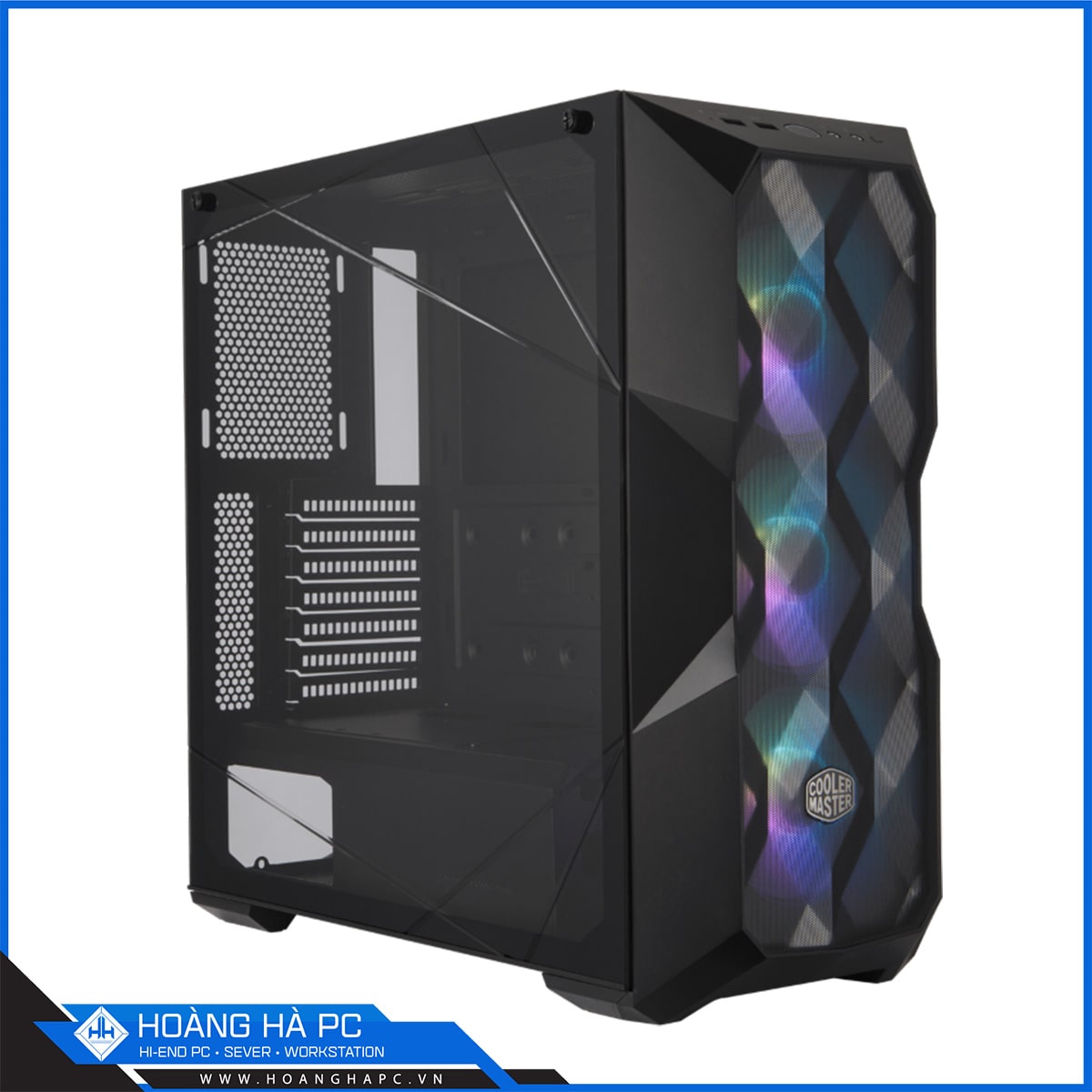 Vỏ Case Cooler Master MasterBox TD500 Mesh ARGB (Mid Tower/Màu đen/Led ARGB/Mặt lưới)