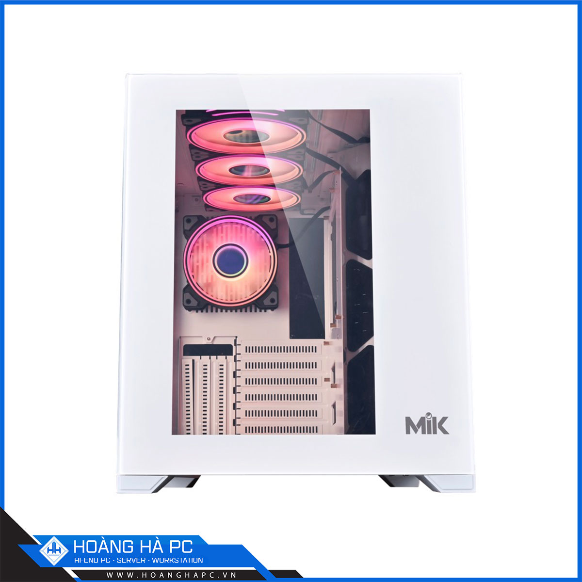 Vỏ case MIK LV12 - White (Mid Tower/ Màu Trắng)-3