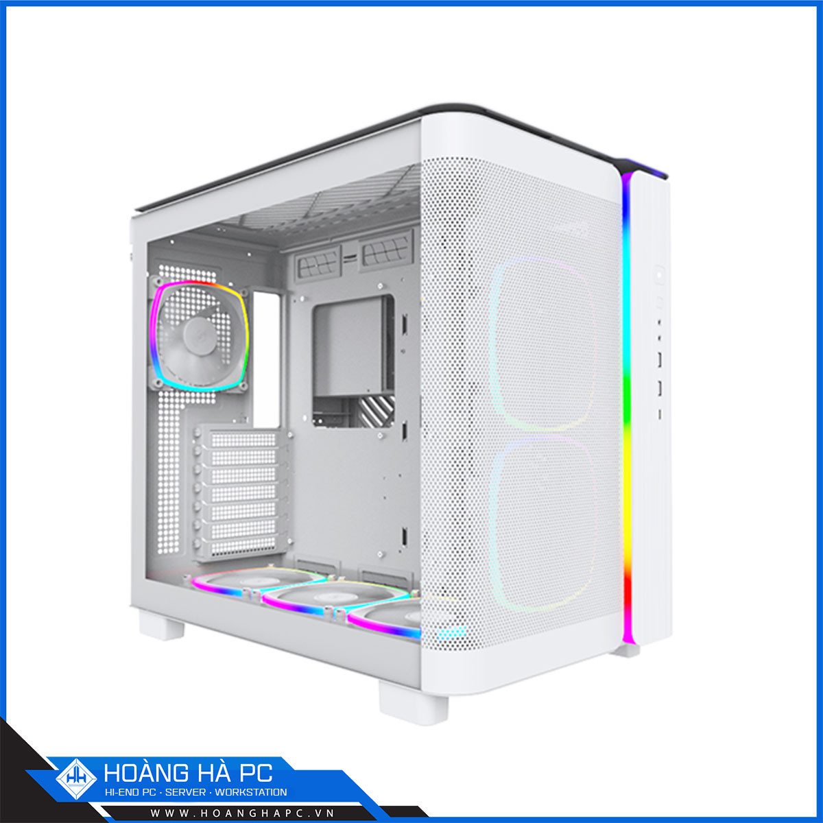 Vỏ Case Montech KING 95 PRO White (Mid Tower/ Màu Trắng) - 6 FAN ARGB-5