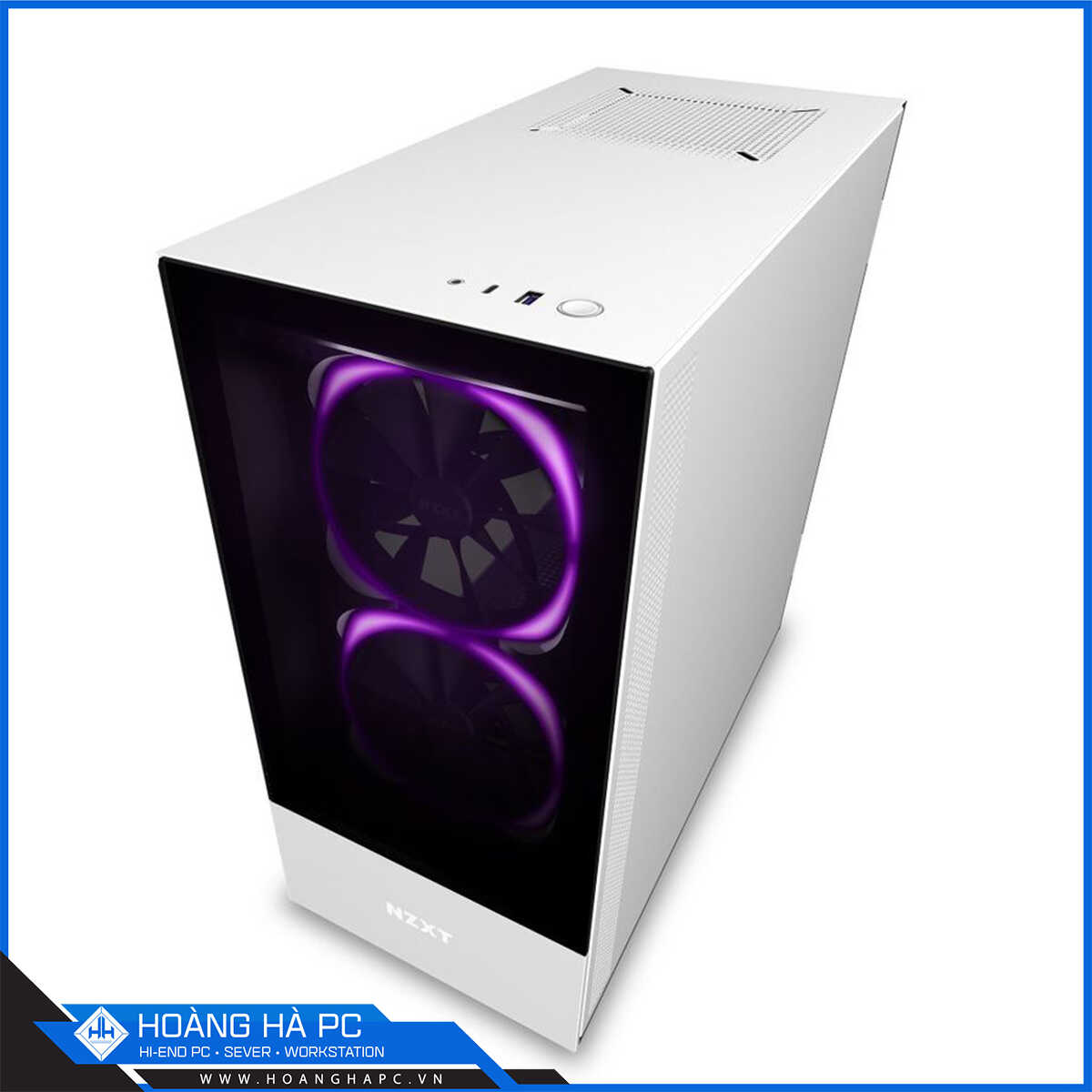 Vỏ case NZXT H510 Elite (Mid Tower/Màu Trắng)-5